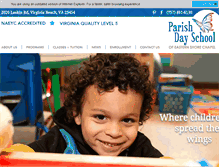 Tablet Screenshot of parishdayschool.com